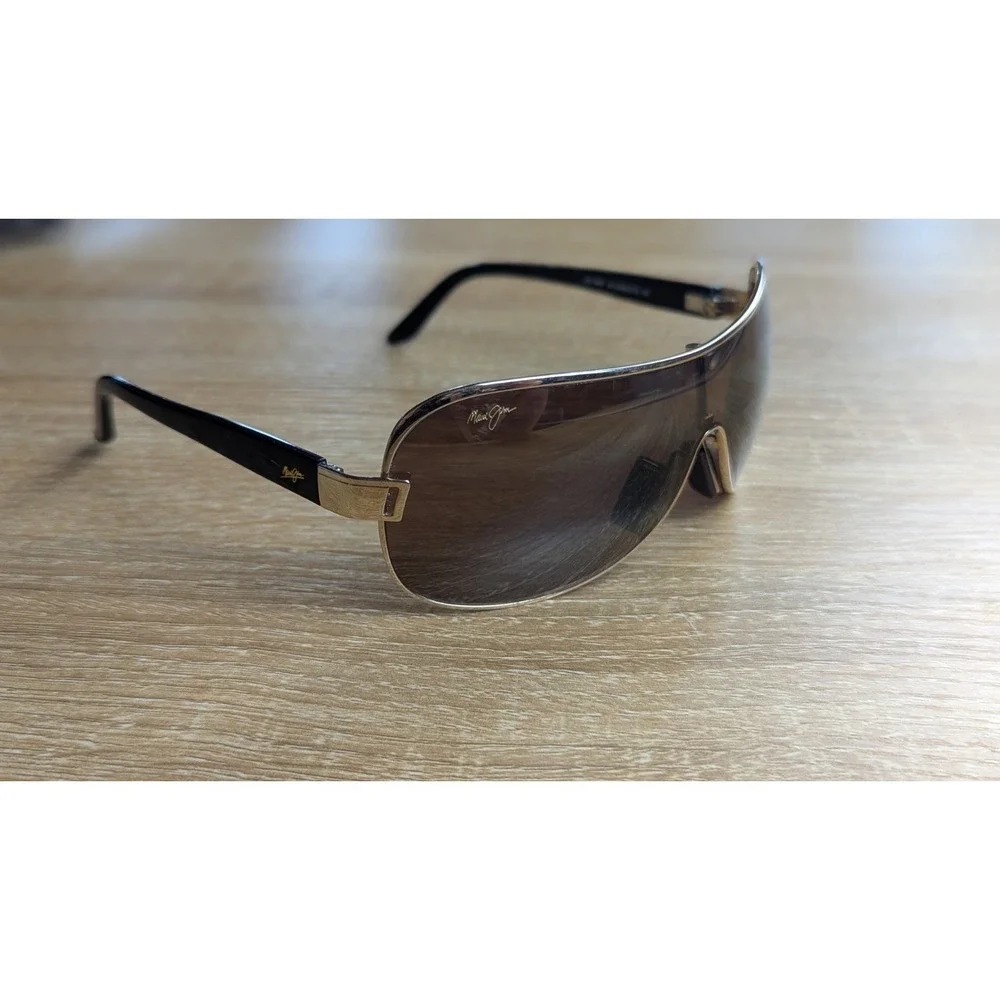 Maui Jim Maka MJ 513 16 Gold Wrap Frame & HCL Bronze Polarized Sunglasses
